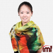 New Arrival Beautiful Painted Scenic Ladies Scarf Decorations Cashmere Modal Fabric